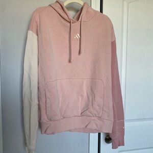 Adidas Pink Colorblock Hoodie Sweater